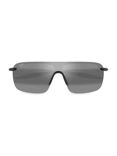 Maui Jim Men's Ekolu Palulu 99MM Shield Sunglasses - Black