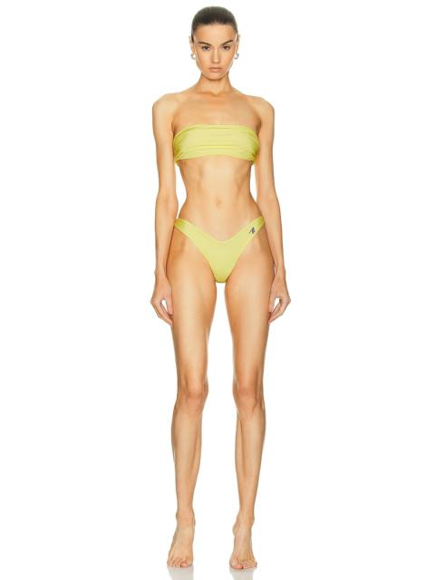 THE ATTICO Strapless Bikini Set