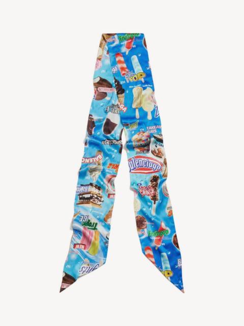 BALENCIAGA Women's Sweet Treat Scarf in Blue