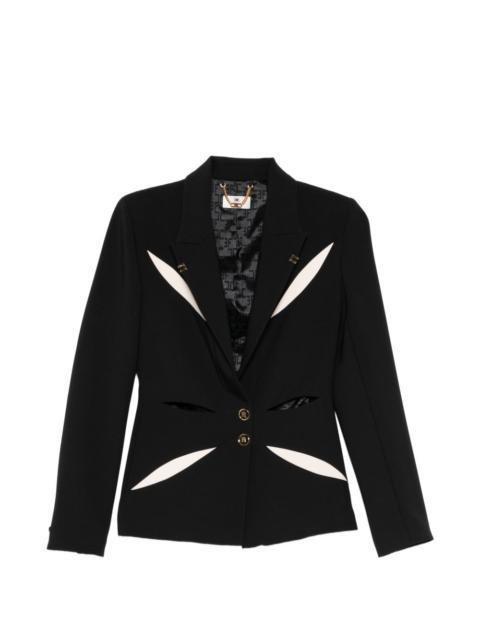 ELISABETTA FRANCHI cut-out-detail blazer