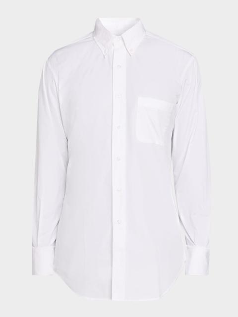 Thom Browne Men's Classic Fit Poplin Button-Down Shirt