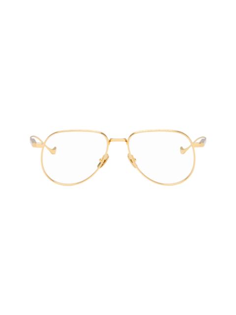 CUTLER AND GROSS Gold Pembroke 1429 Aviator Optical Glsases
