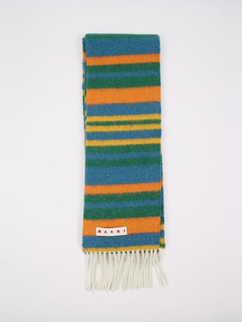 Marni BRUSHED WOOL SCARF - SEA GREEN