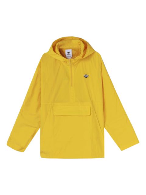 adidas originals Lightweight Pullover Jacket Tribe Yellow DU7857