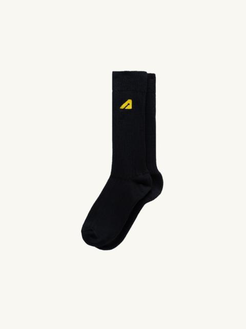 AUTRY UNISEX SOCKS IN BLUE KNITTED COTTON