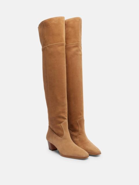 AQUAZZURA Nomad 50 suede over-the-knee boots