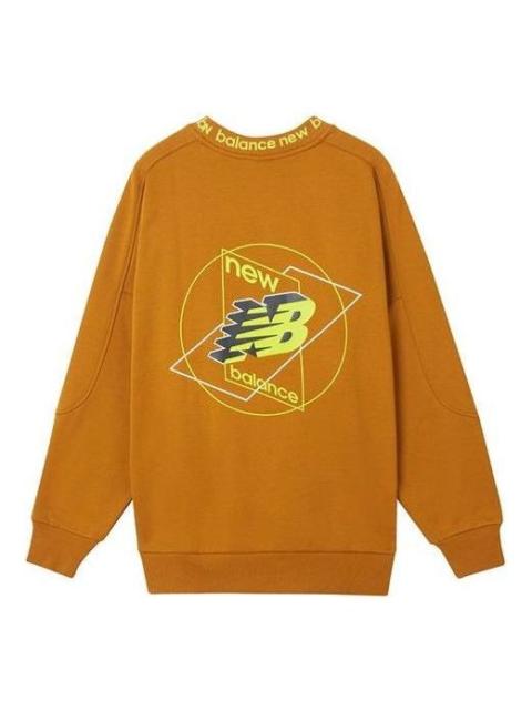 New Balance New Balance Graphic Print Sweatshirt 'Orange Yellow' AMT04365-PKN