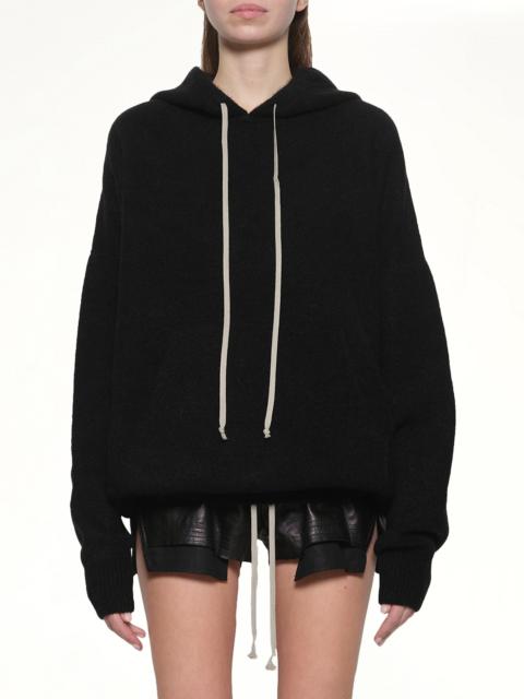 Rick Owens Hun Hoodie in Black