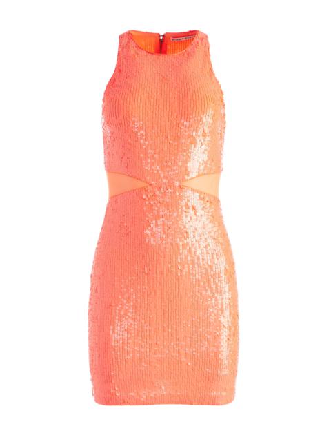 Alice + Olivia CARA SEQUIN MESH CUT OUT MINI DRESS