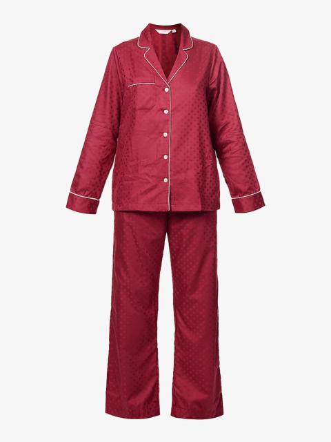 Derek Rose Kate polka-dot cotton pyjamas