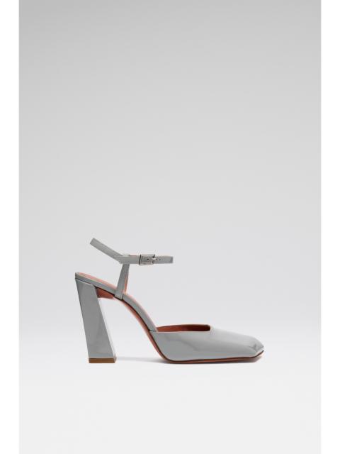 Amina Muaddi CHARLOTTE PUMP 95 STEEL PATENT
