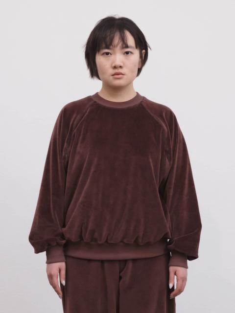 BASERANGE Fold Sweatshirt - Organic Cotton Velour