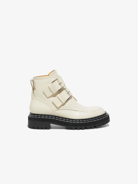 Lug Sole Buckle Boots