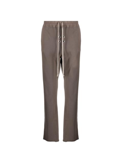 elasticated-waist cotton trousers