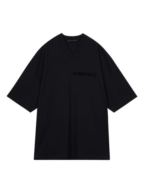 関税込み＊FEAR OF GOD ESSENTIALS＊FW23 Tシャツ ブラック Fear of God Essentials FW23 V-Neck T-shirt 'Jet Black