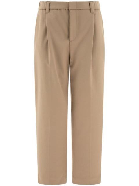 Brunello Cucinelli single-pleat straight-leg trousers