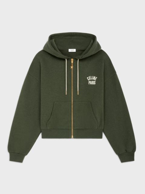CELINE celine paris hoodie in cotton and cashmere