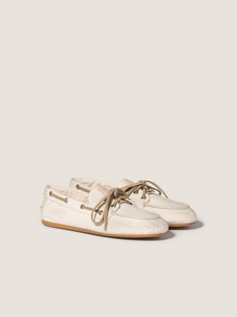 Miu Miu Canvas Deck shoes