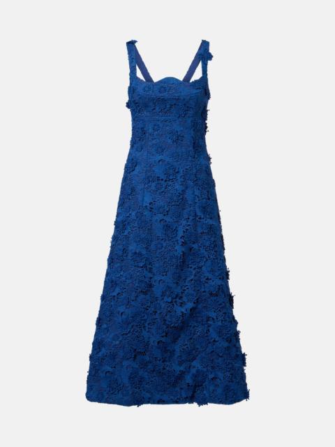 LEO LIN Odette lace midi dress
