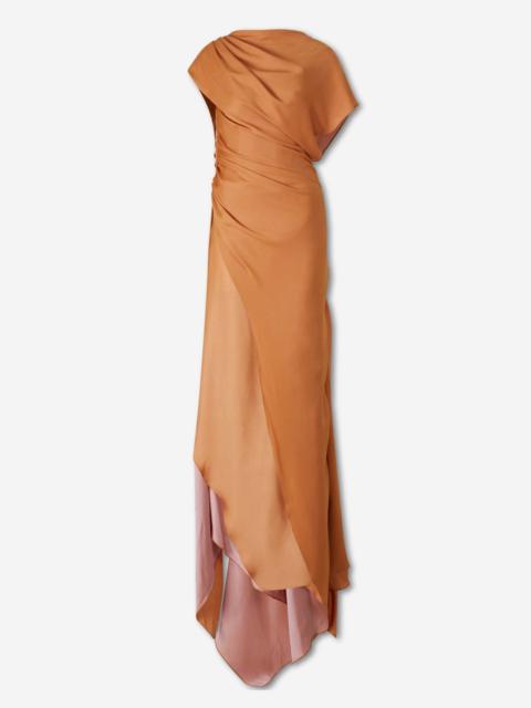 MARMAR HALIM DRAPED MAXI DRESS
