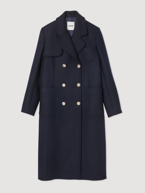 Sandro Long wool cloth coat