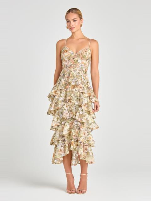 NADINE MERABI Saffron Floral Dress