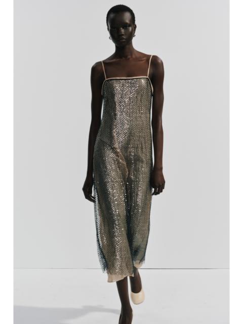 Saint Art Orleans Mesh Sequin Dress