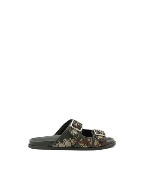 GUCCI GG Supreme camouflage-print sandals