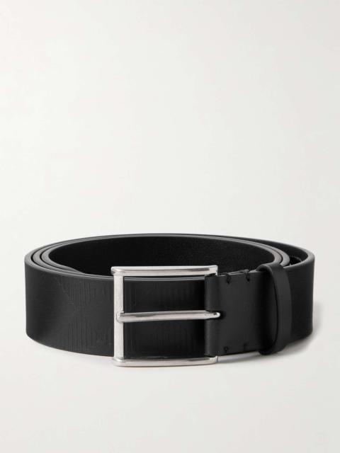 Burberry 3.5cm Embossed Leather Belt