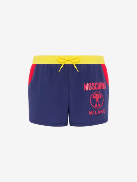 Moschino DOUBLE QUESTION MARK SWIM TRUNKS