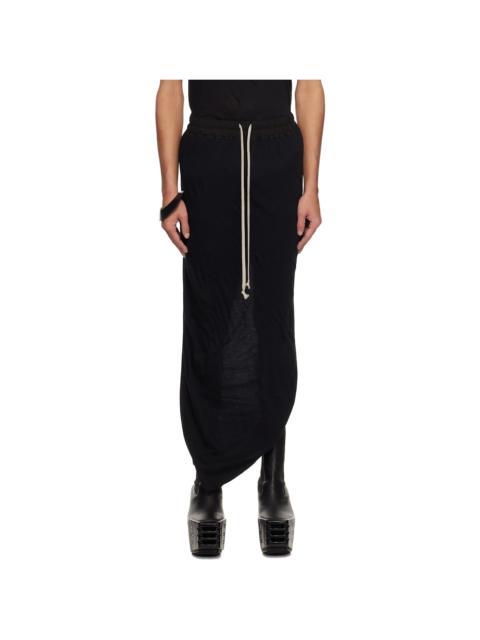 Rick Owens Black Hollywood Pull On Pillar Skirt
