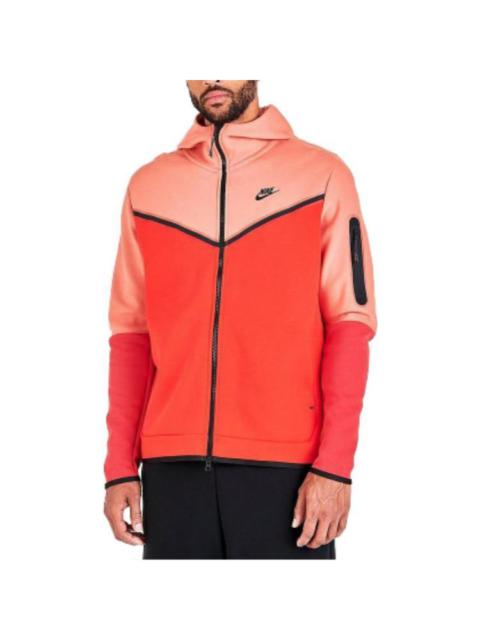 Nike Sportswear Tech Fleece Full-Zip Hoodie 'Madder Root Habanero Red' CU4489-827