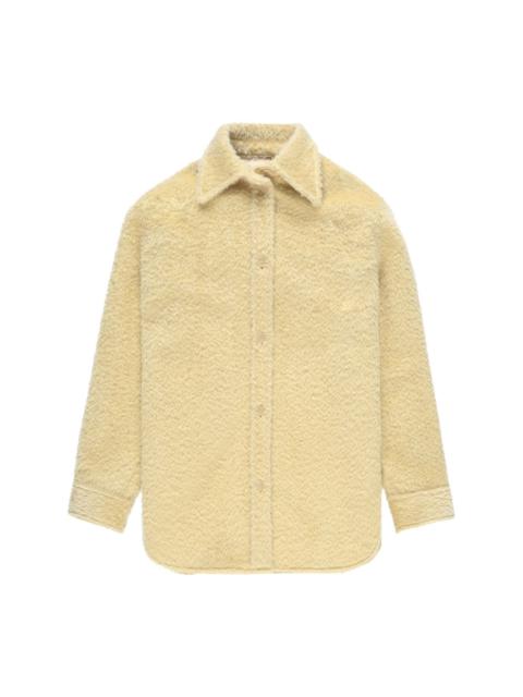Celiane fleece-texture wool shirt