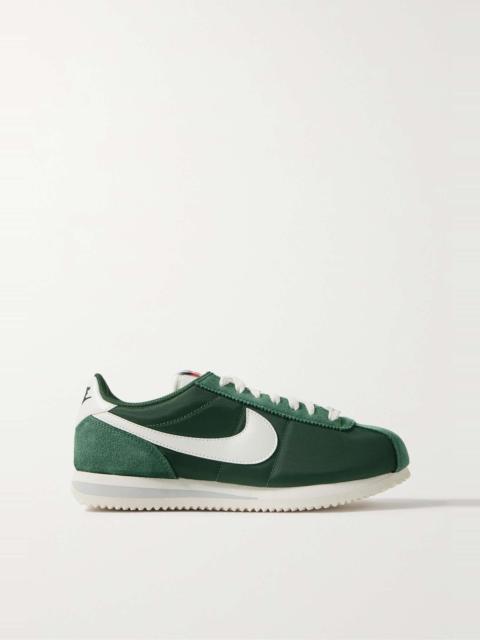 Cortez suede and leather-trimmed shell sneakers