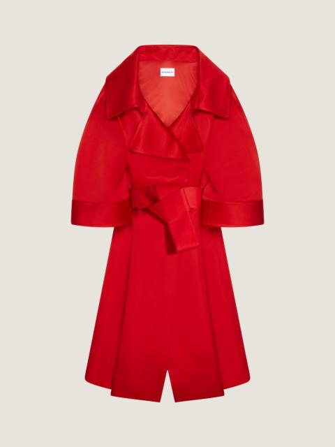Givenchy LONG COCOON COAT IN SATIN