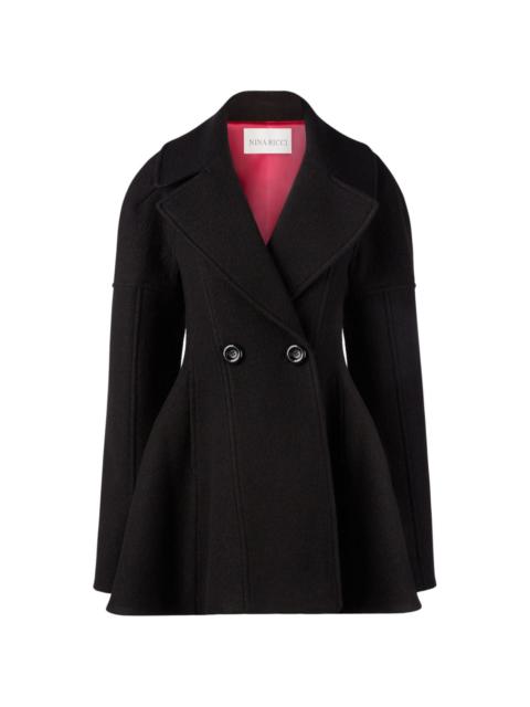 NINA RICCI double-breasted flared coat