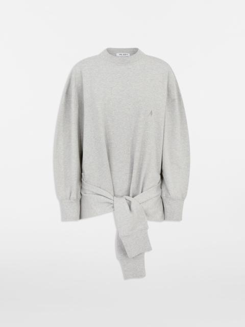 THE ATTICO MELANGE GREY SWEATSHIRT