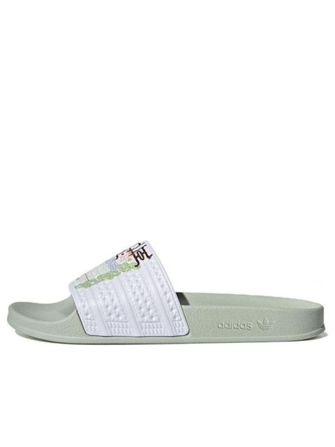 adidas adidas Adilette Slides 'Linen Green White' HR0095