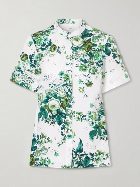 Erdem Floral-print Cotton-poplin Shirt