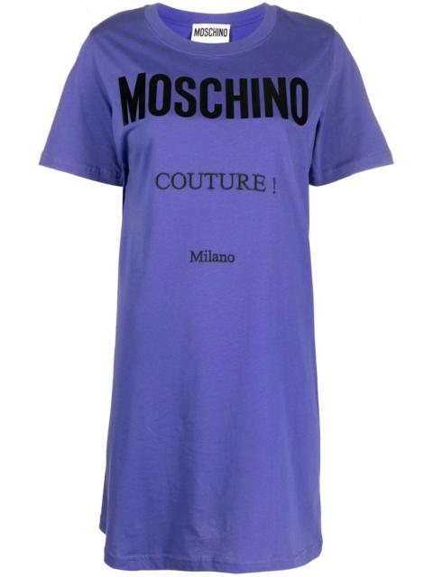 Moschino logo-print T-shirt dress