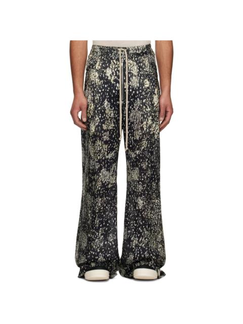 Rick Owens Black & Off-White Hollywood Wide Bela Trousers