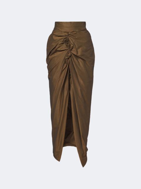 Vivienne Westwood Panther gathered cotton-blend maxi skirt