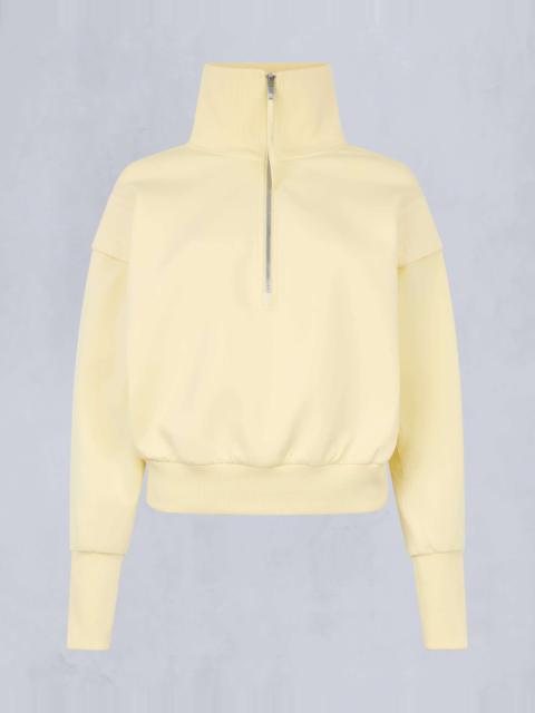MIXMEDIA QUARTER-ZIP SWEATER
