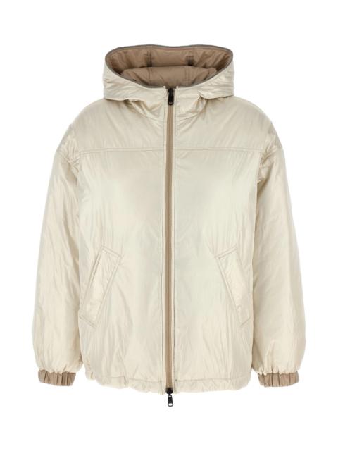 Brunello Cucinelli Laminated reversible down jacket