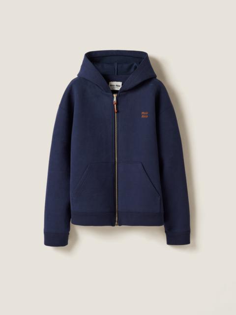 Miu Miu Jersey hoodie jacket