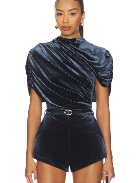 AMANDA UPRICHARD x REVOLVE Evianna Velvet Top