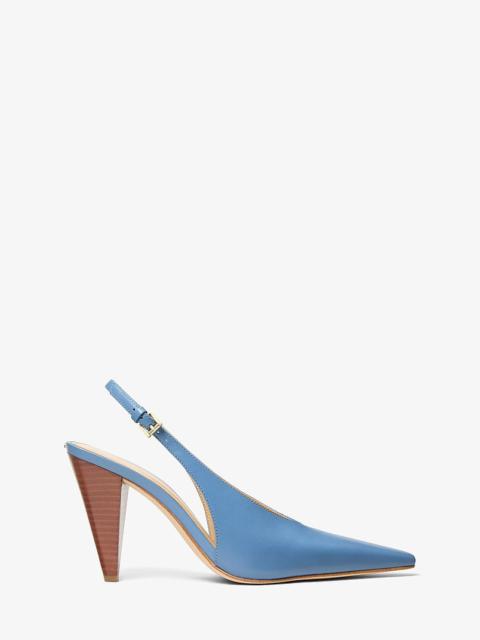 MICHAEL KORS Electra Leather Slingback Pump