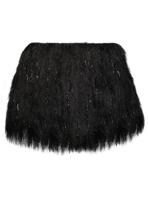 sacai fringed shorts