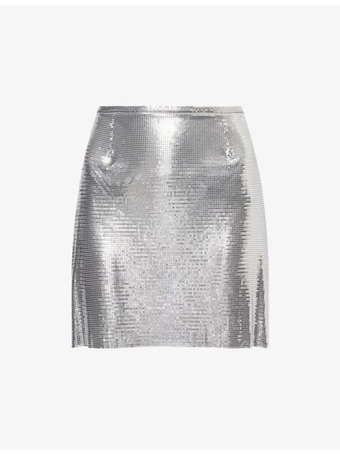 rabanne Jupe Mesh Mini Skirt