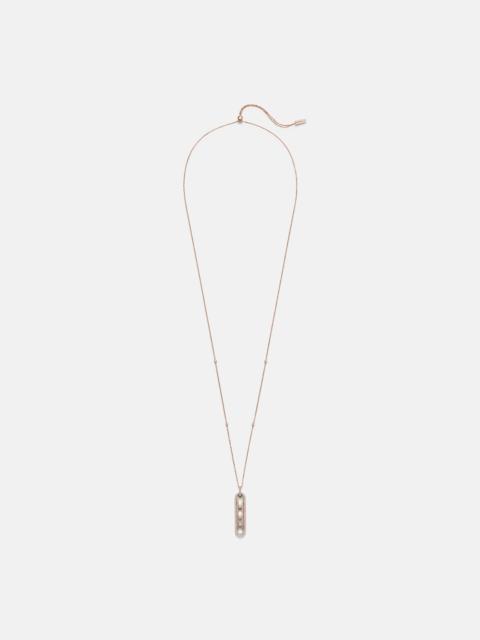 MESSIKA Move 10th 18kt rose gold pendant necklace with diamonds